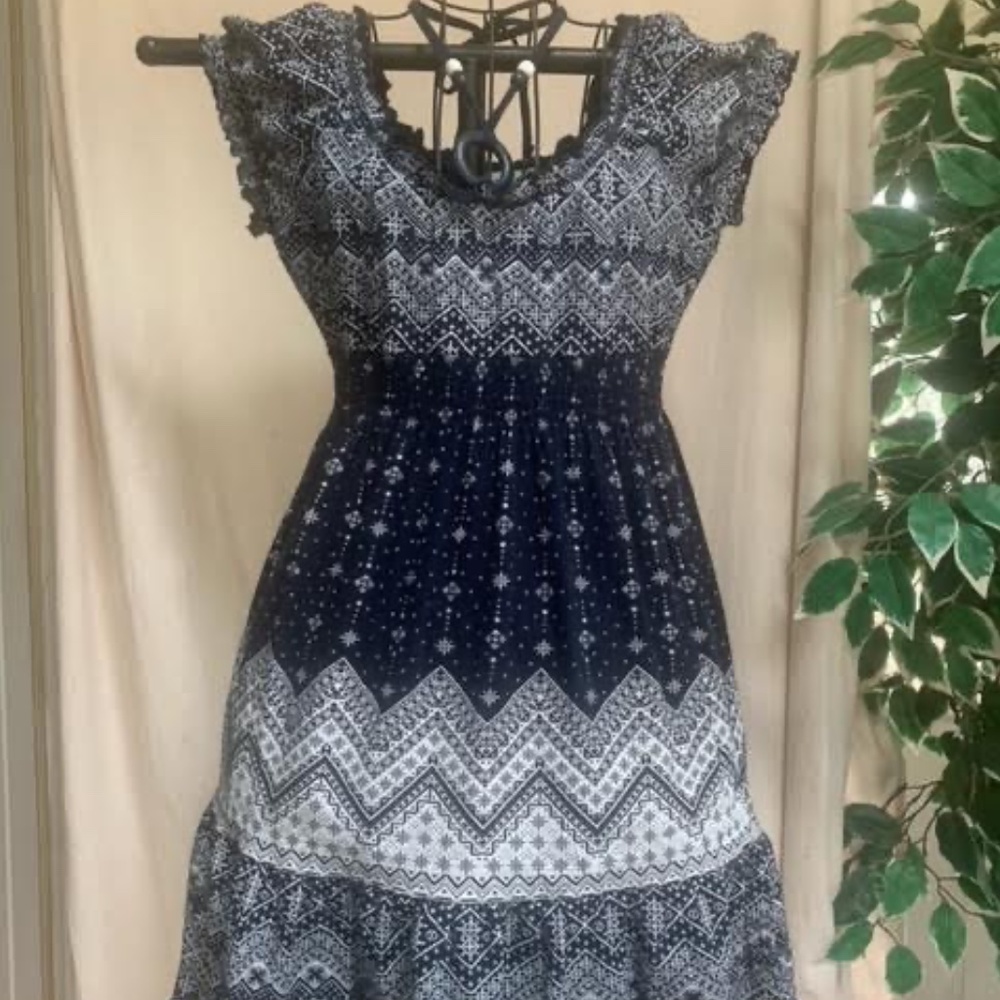 ALMOST FAMOUS Off-the-Shoulder, Halter Mini Dress - Size L